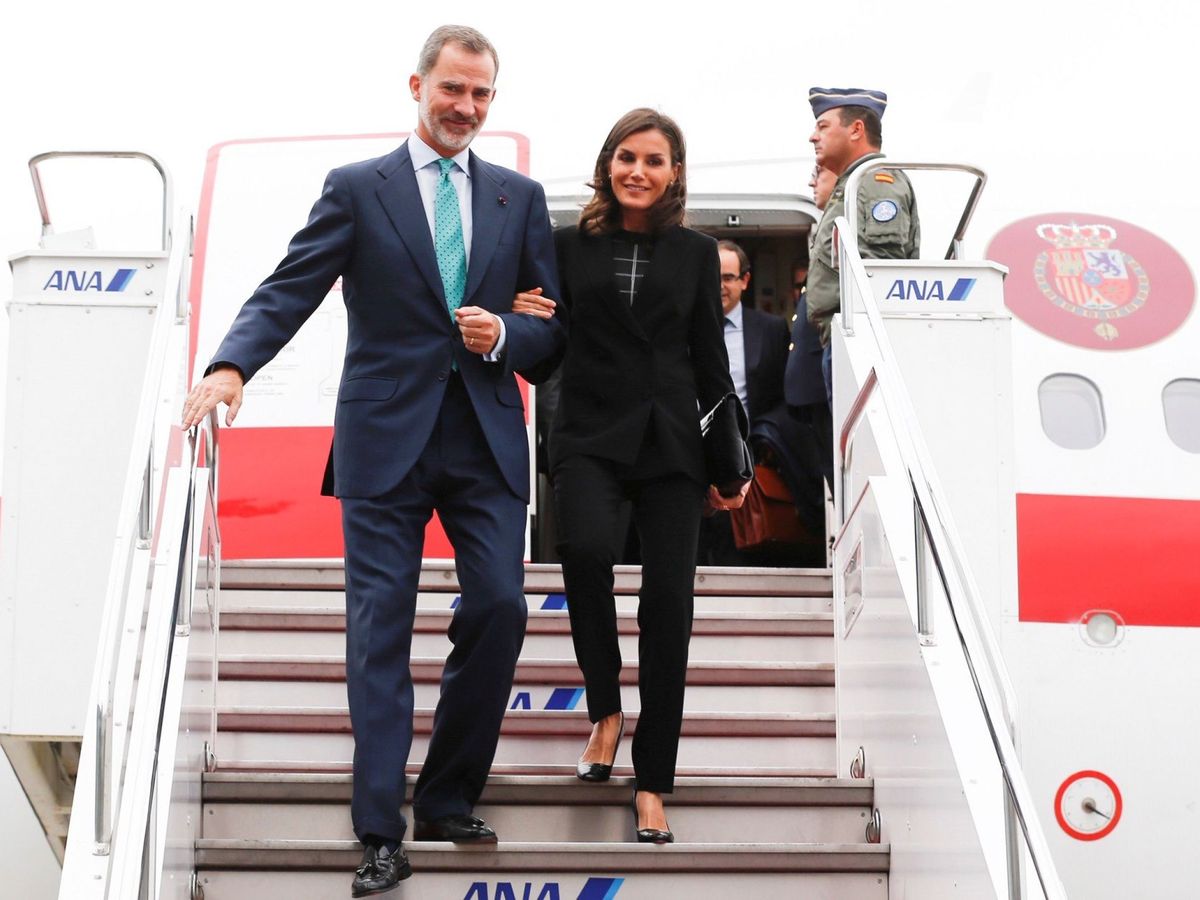 Felipe i Letizia avión efe Felipe i Letizia avión efe