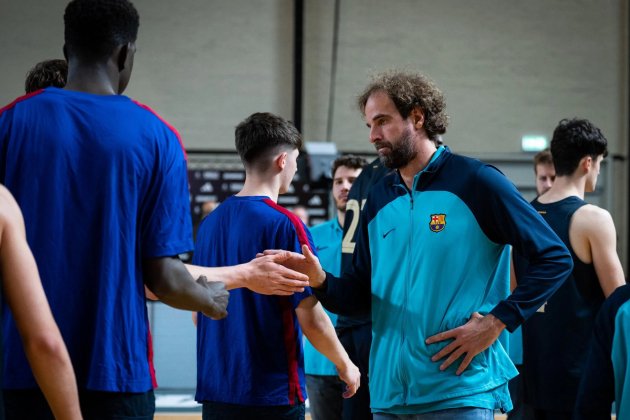 Roger Grimau tras un partido del Barça Atlètic / Foto: FC Barcelona