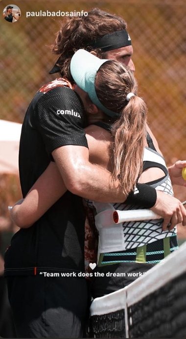 Paula Badosa abrazo Stefanos Tsitsipas Instagram Paula Badosa abrazo Stefanos Tsitsipas Instagram