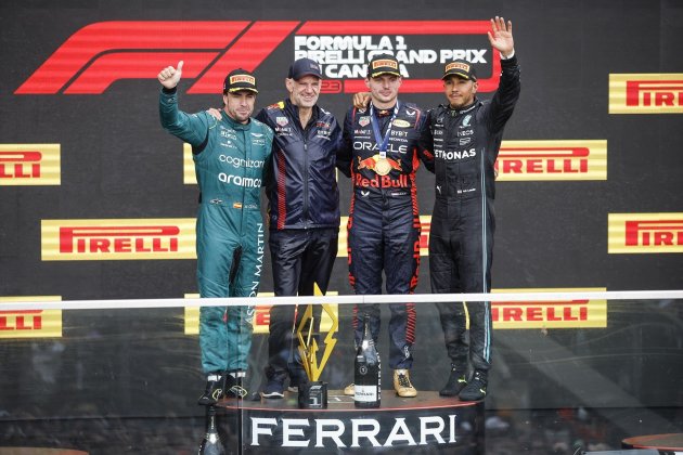 Fernando Alonso Max Verstappen Lewis Hamilton GP Canadá / Foto: Europa Press - Xavi Bonilla