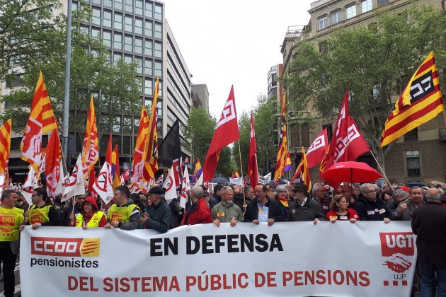 Manifestació pensionistes - Europa press Manifestació pensionistes - Europa press