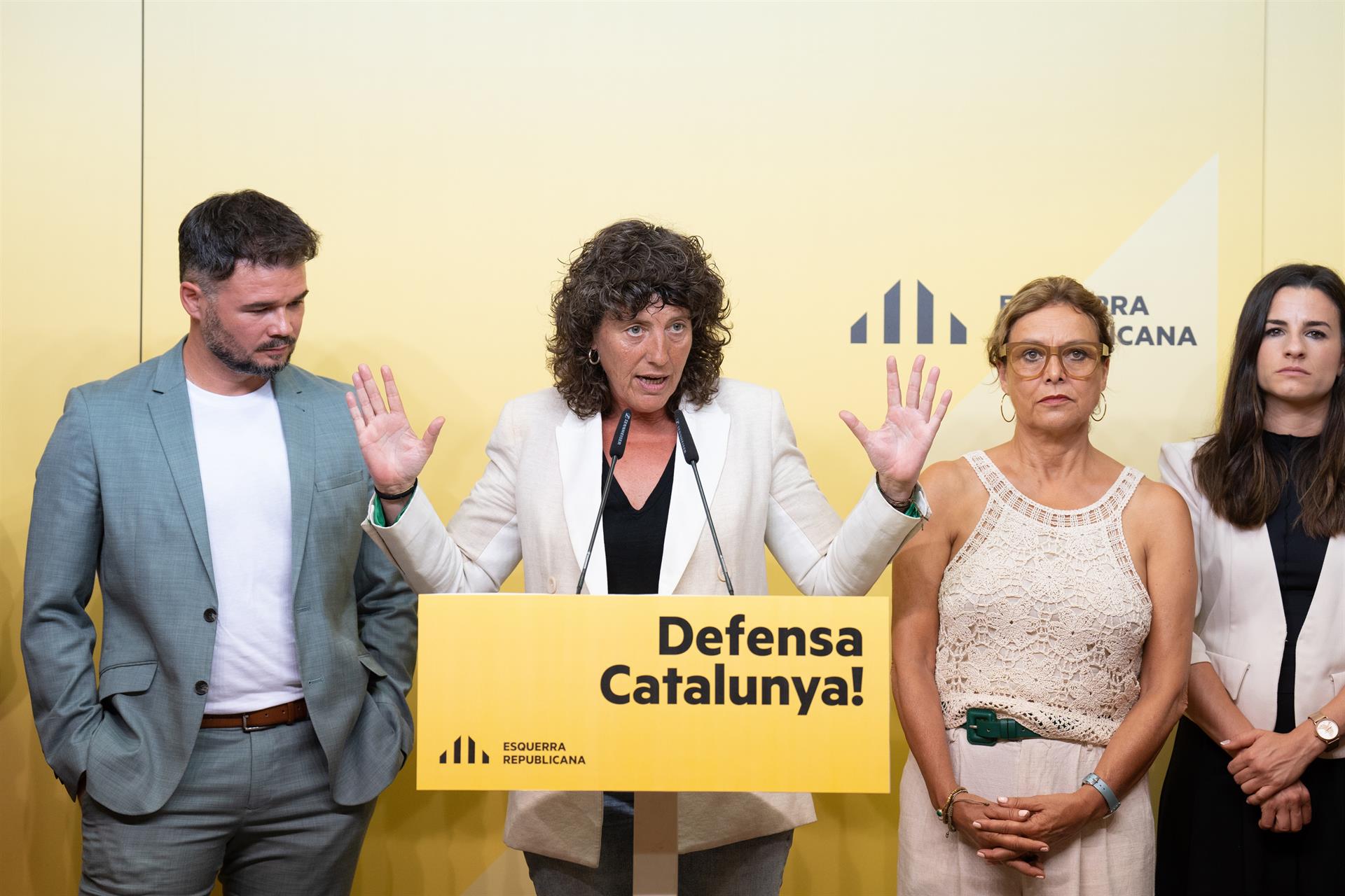 ERC se presenta a las elecciones españolas para "defender Catalunya" ante la amenaza de la derecha