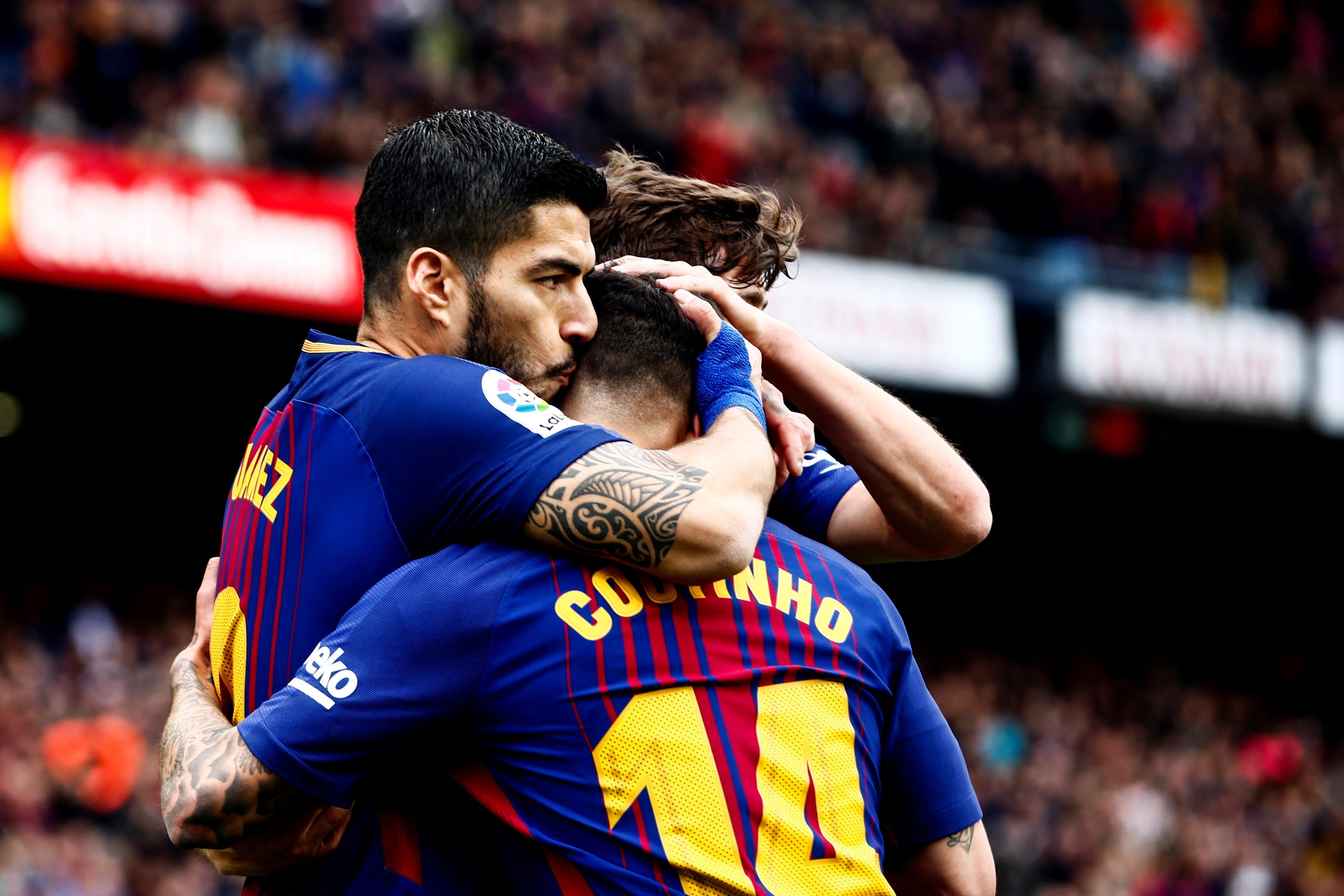 El Barça recupera el carácter para encarar la Liga (2-1)