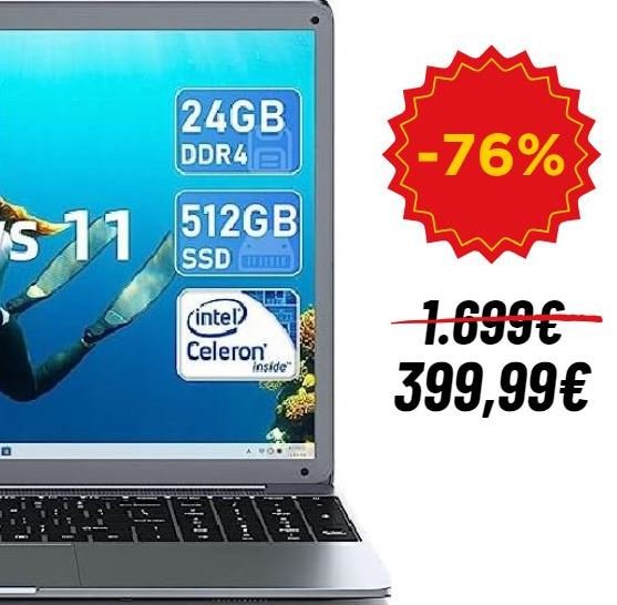 Locura en Amazon antes del Prime Day: ¡Portátil de 24 GB de RAM rebajado un 76%!