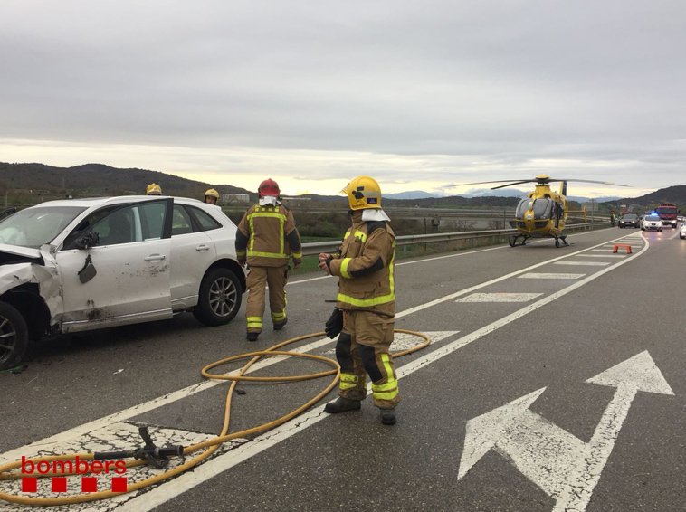 Un mort i dos ferits en un accident a la C-1412a a Torà