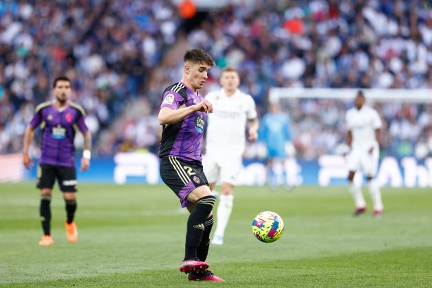 Ivan Fresneda durant un partit del Valladolid en el Santiago Bernabeu / Foto: Europa Press