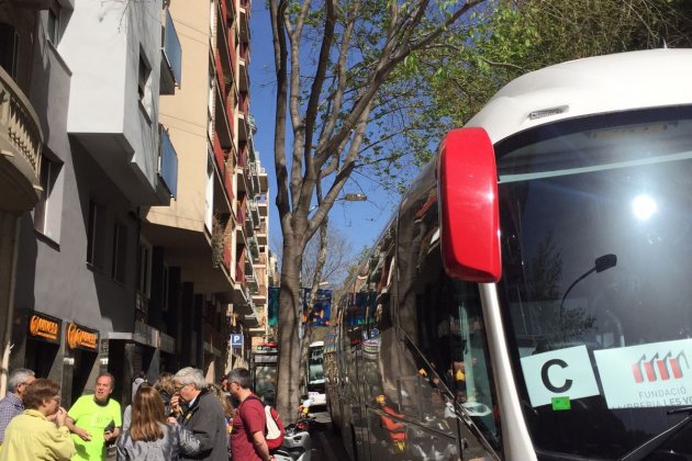 villarroel buses manifestación Maria Carbó