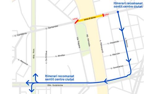 itinerario puente santander direccio llobregat ajbcn