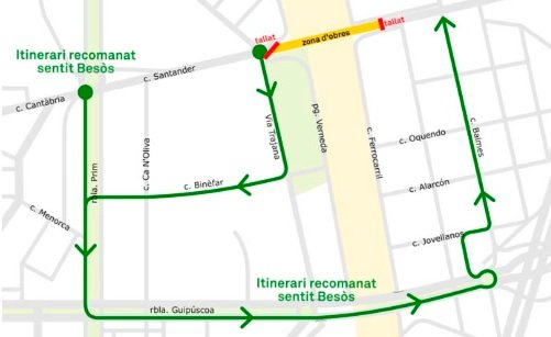 itinerario puente santander direccio besos ajbcn