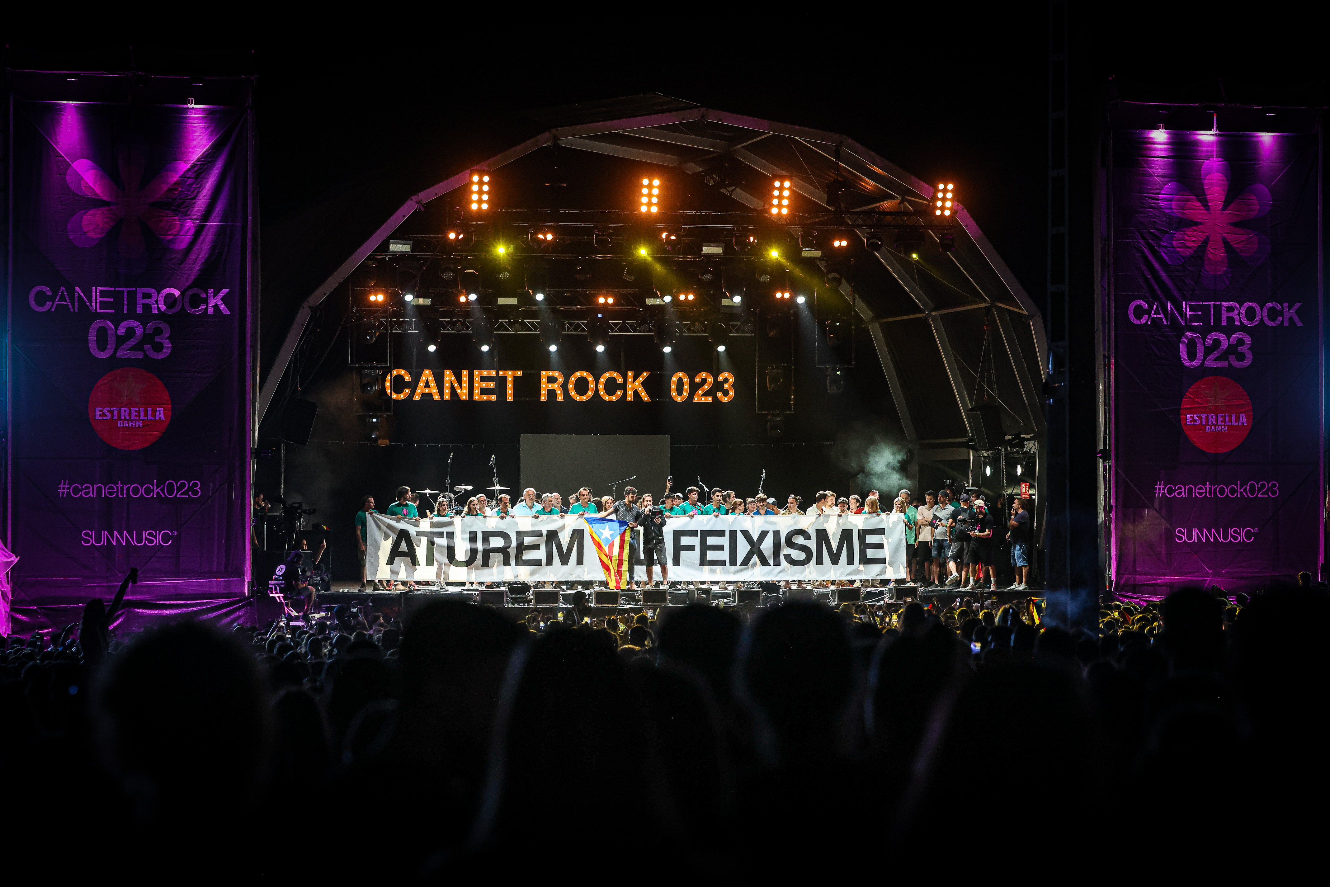 Els artistes del Canet Rock es manifesten contra el feixisme