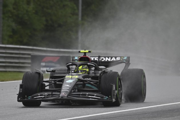 Lewis Hamilton GP Austria lluvia / foto: EFE Lewis Hamilton GP Austria lluvia / foto: EFE