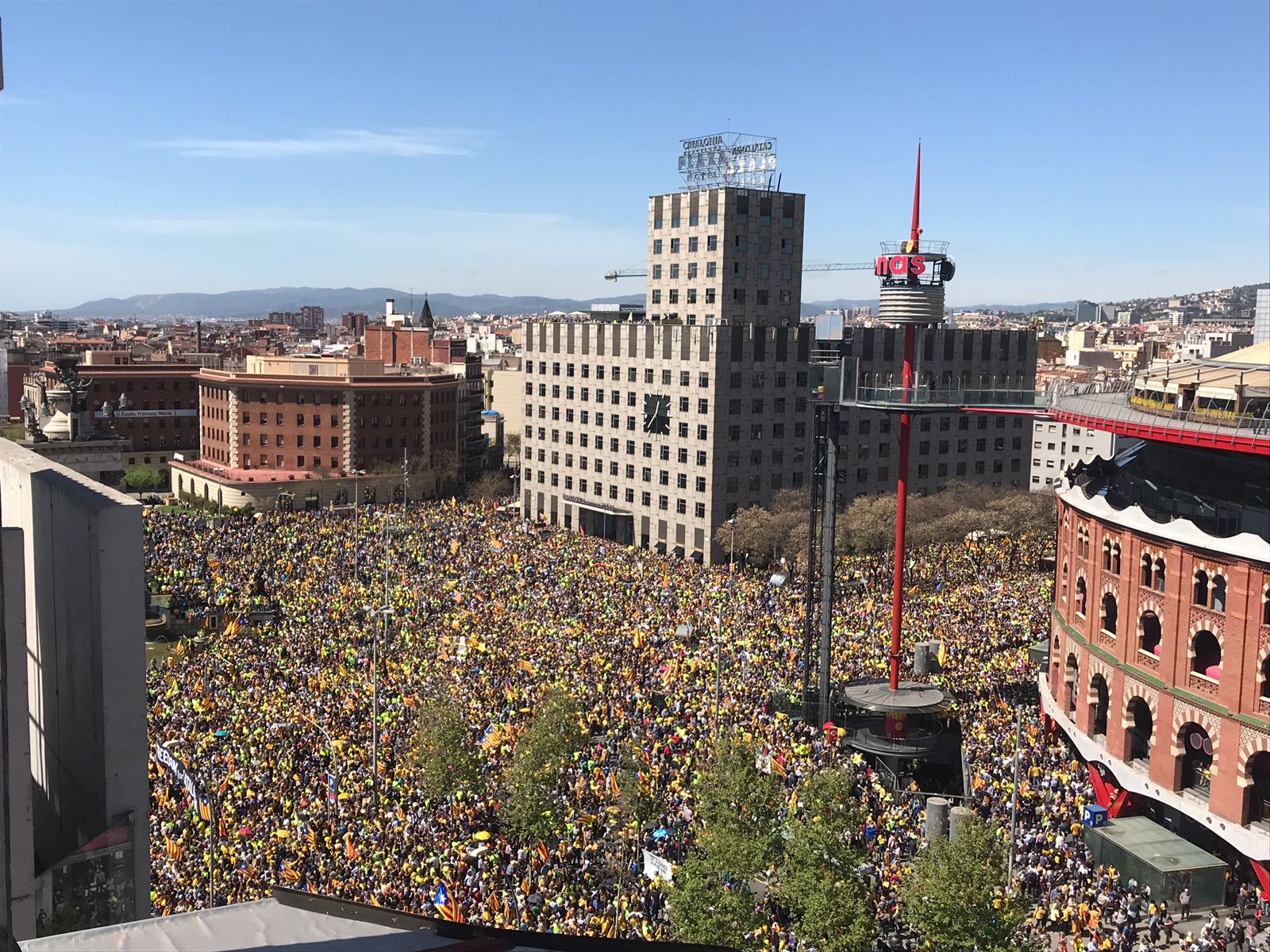 VIDEO: La manifestación por los derechos y libertades vista desde el aire