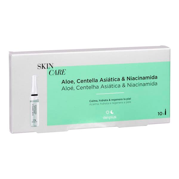 Ampollas faciales Skin Care Aloe, Centella Asiática & Niacinamida Deliplus1