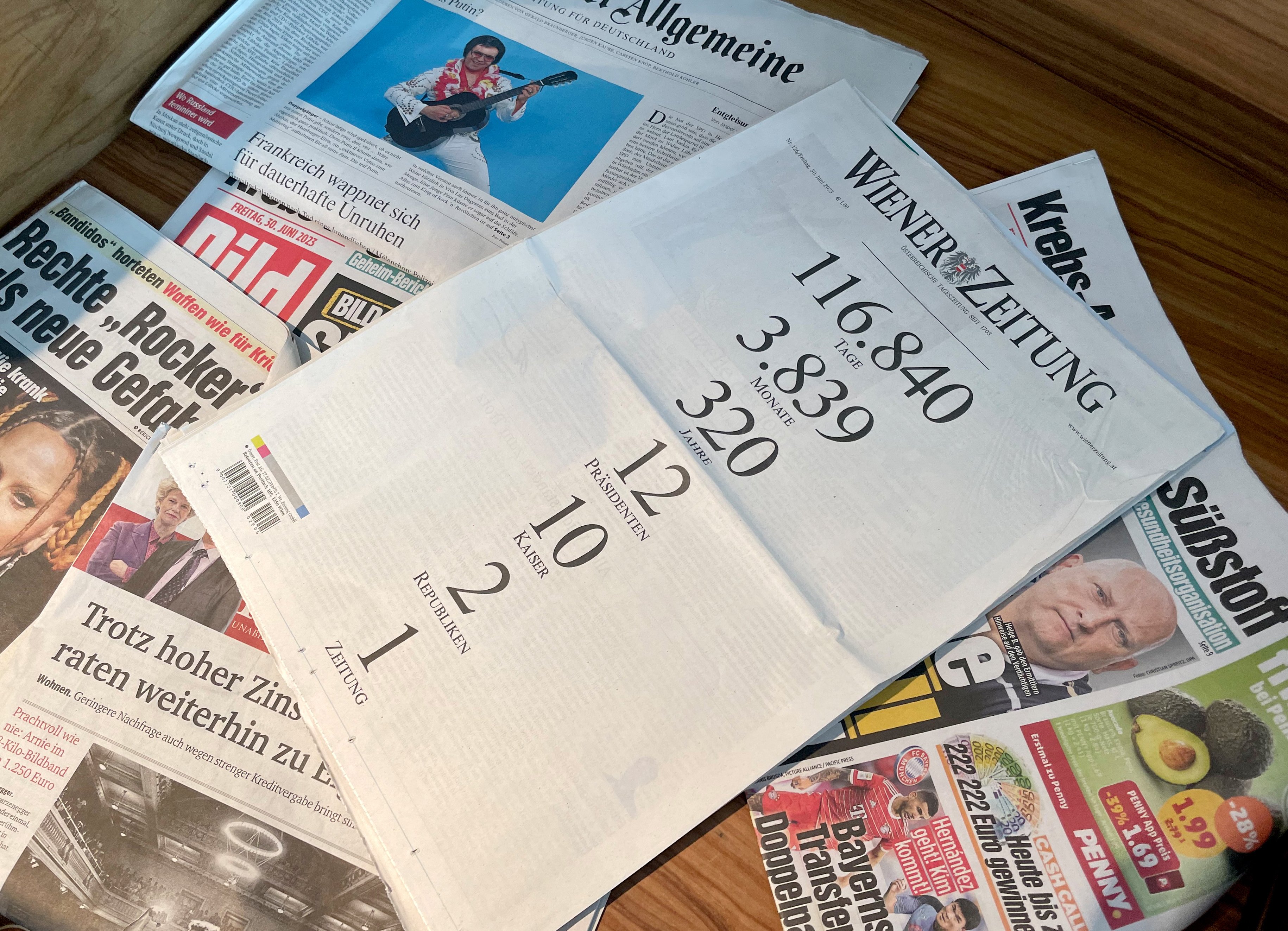 El diari 'Wiener Zeitung' deixa d'imprimir-se després de 320 anys