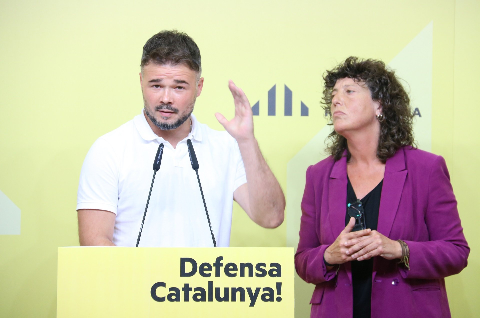 Rufián, ante el "veneno" de la abstención: "En estas elecciones nos jugamos derechos humanos"