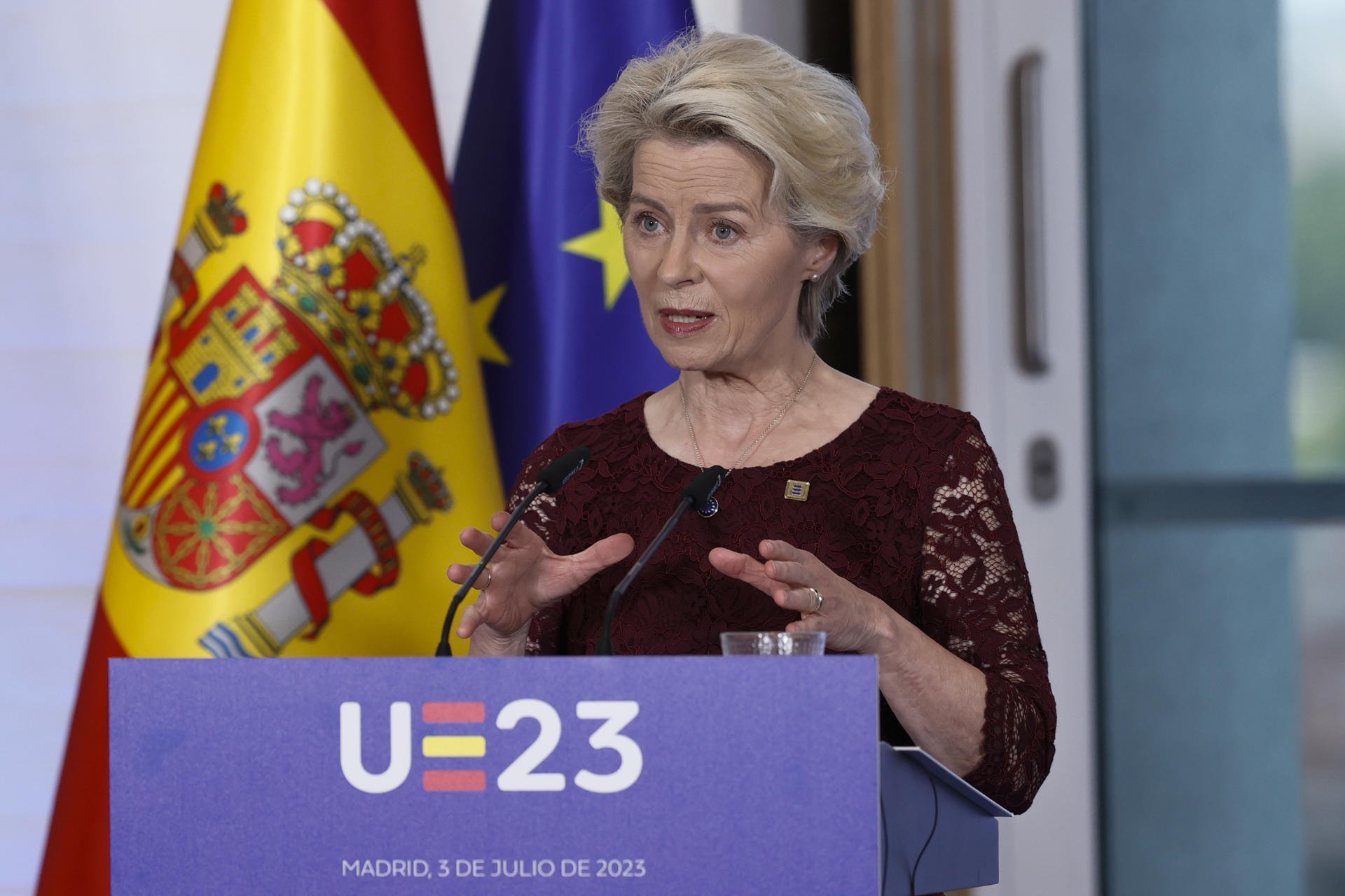 Von der Leyen confía en una presidencia española "eficaz" al margen de lo que pase el 23-J