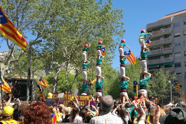 castellers Vilafranca manifestación 15 EN 2