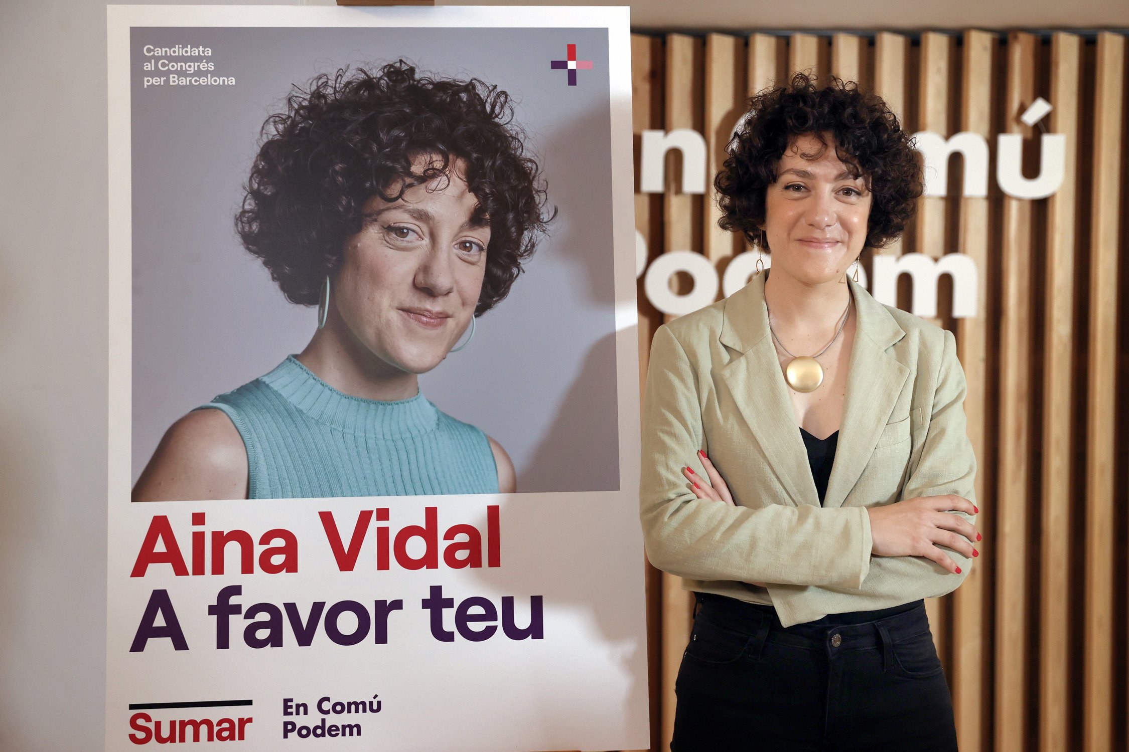 aina vidal en comu podem foto toni albir efe