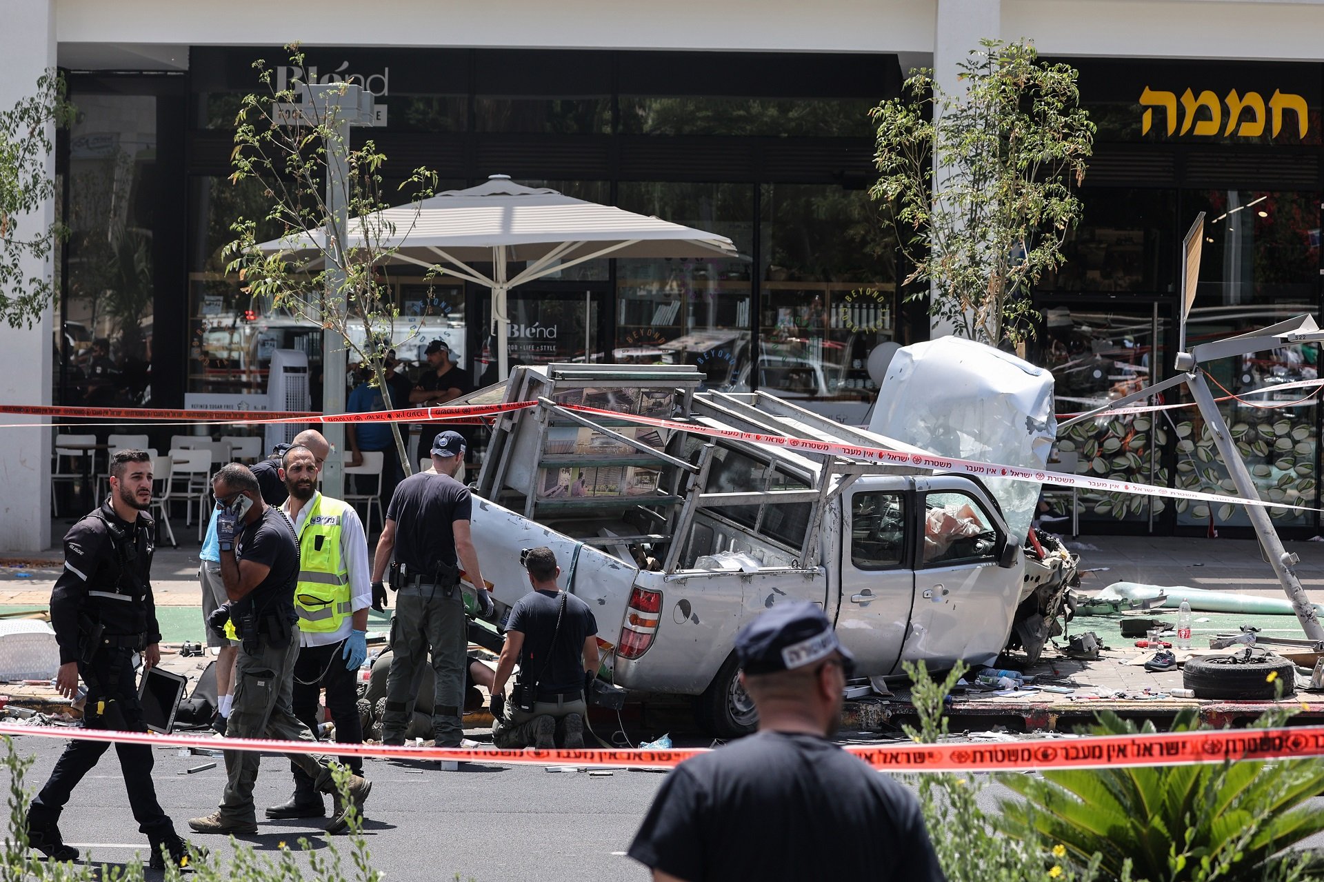 Ataque terrorista en Tel Aviv: al menos 7 heridos en un atropello intencionado
