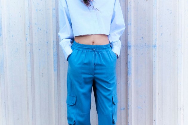 Pantalón fluido cargo