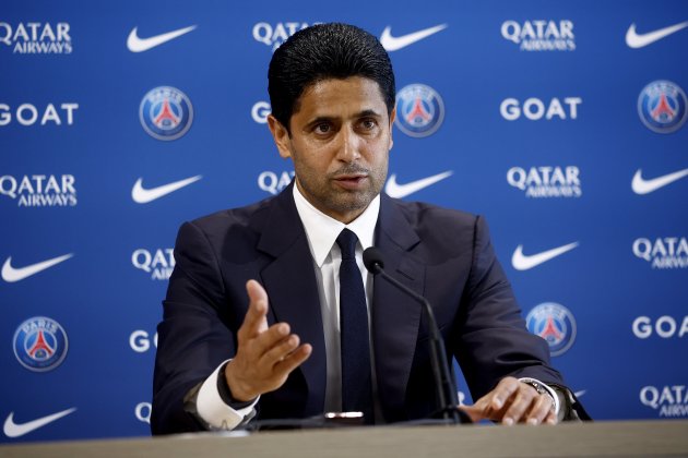 Luis Enrique presentació PSG Nasser Al Khelaïfi EFE