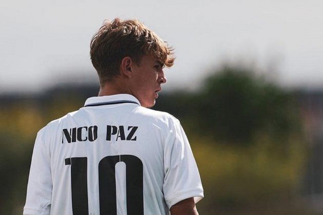 Nico Paz Juvenil A Reial Madrid / Foto: @NicoPaz1o