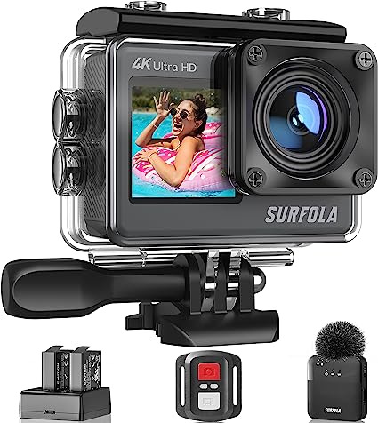 Surfola Cámara Deportiva 4K 60FPS 24MP Surfola Cámara Deportiva 4K 60FPS 24MP