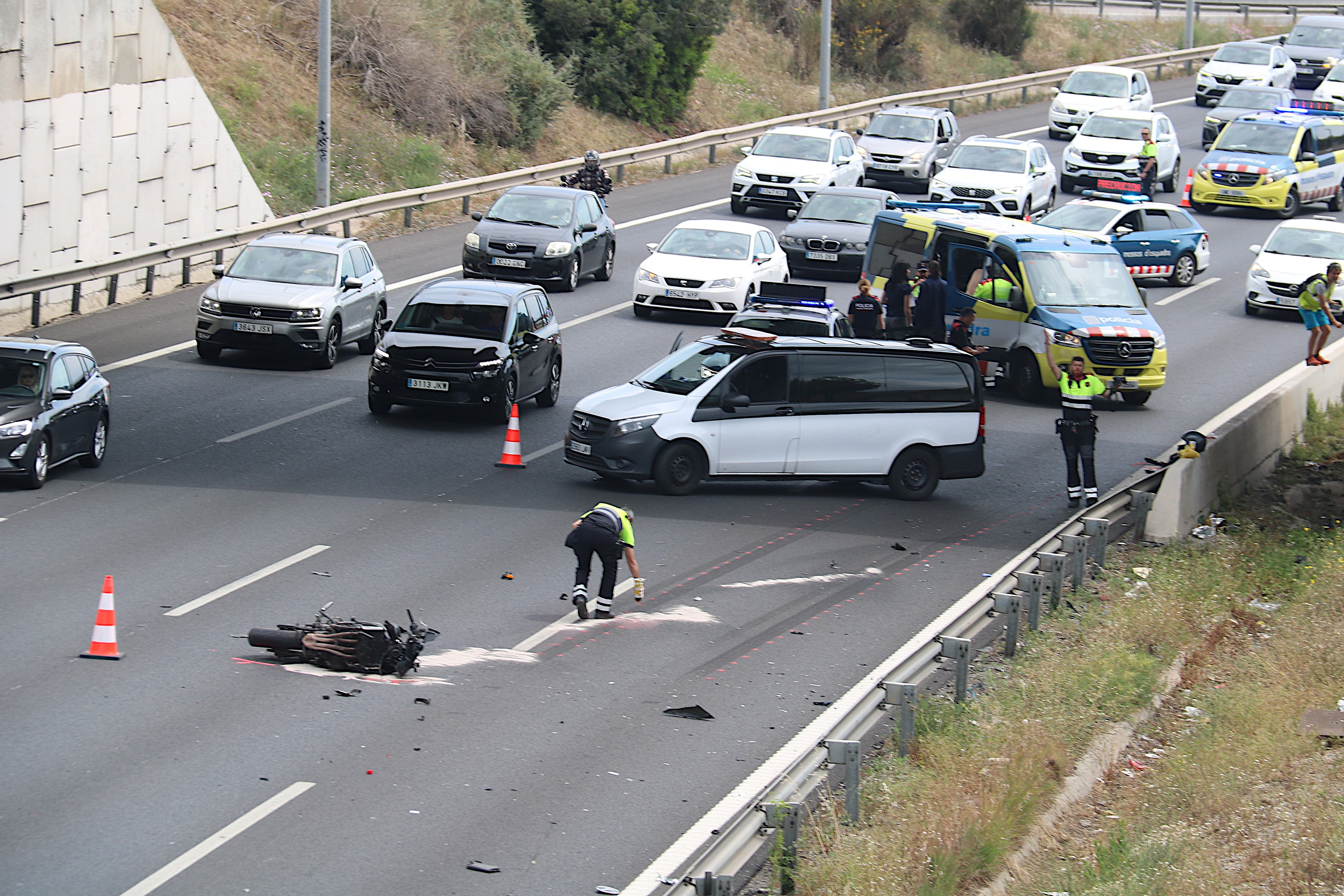 accident motorista Sant Joan Despi