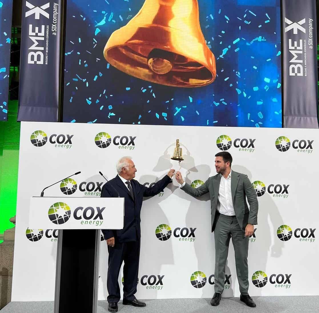 Cox Energy se dispara un 57% en su primera semana en Bolsa y protagoniza el mejor estreno del año