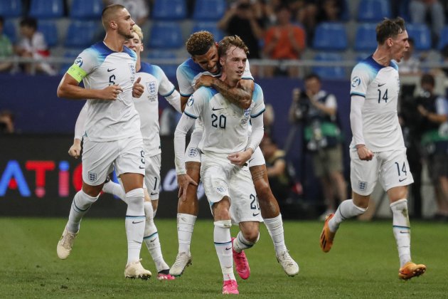 Celebracion gol Inglaterra Sub 21 Celebracion gol Inglaterra Sub 21