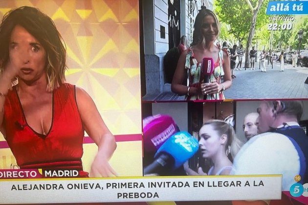 María Patiño Alejandra Onieva tabla|puesto boda Telecinco