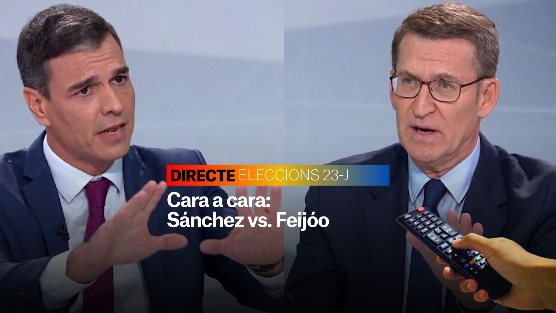 Debate electoral, EN DIRECTO: Intenso cara a cara Sánchez y Feijóo