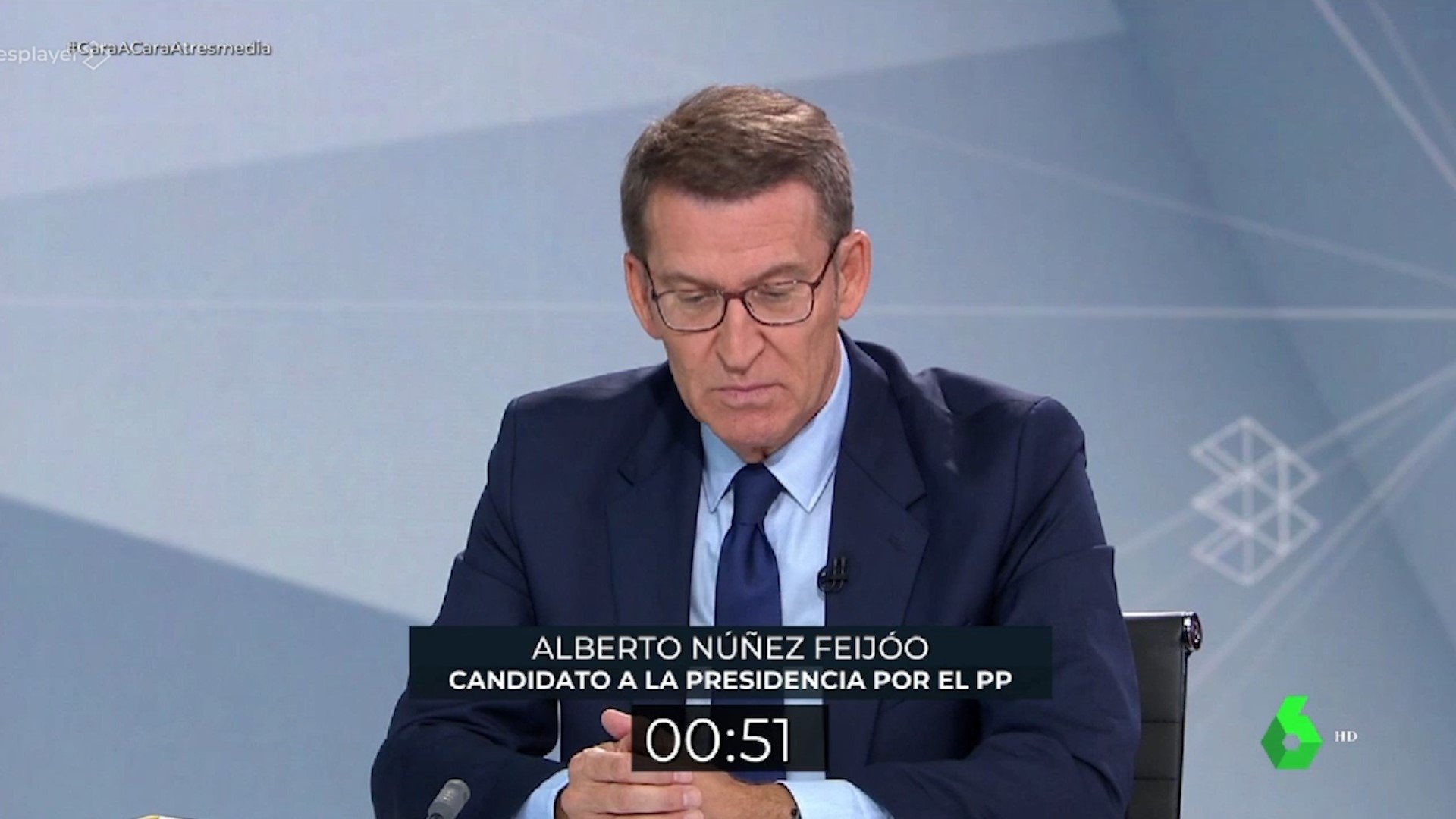 Minut d'or de Feijóo | VÍDEO: Així demana el vot en el debat electoral amb Sánchez