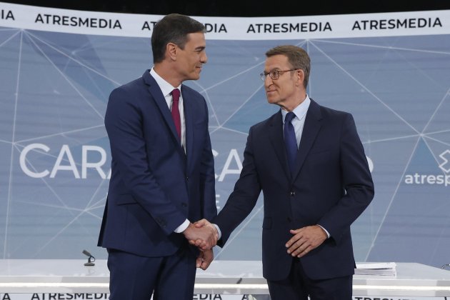 Pedro Sánchez Feijóo cara a cara EFE Pedro Sánchez Feijóo cara a cara EFE