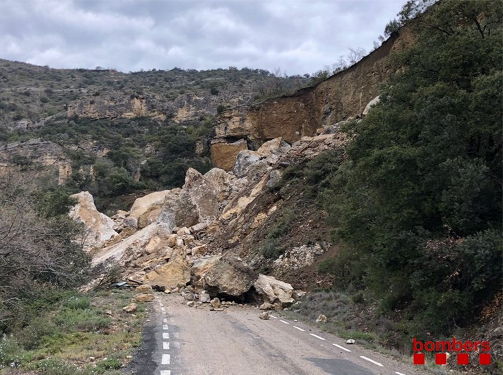 Dos muertos al quedar atrapados por un desprendimiento en el Pallars Jussà