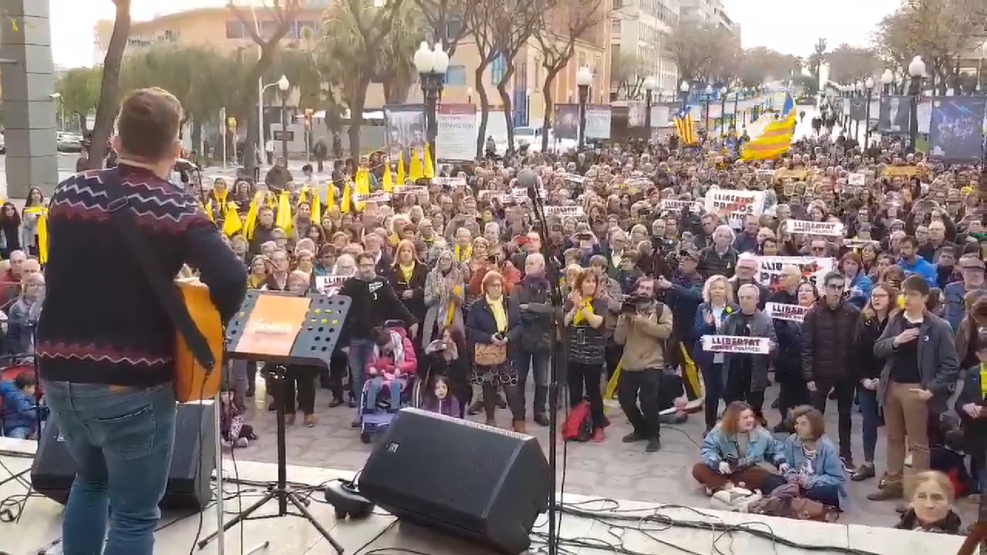 Concert a Tarragona per demanar la llibertat dels presos