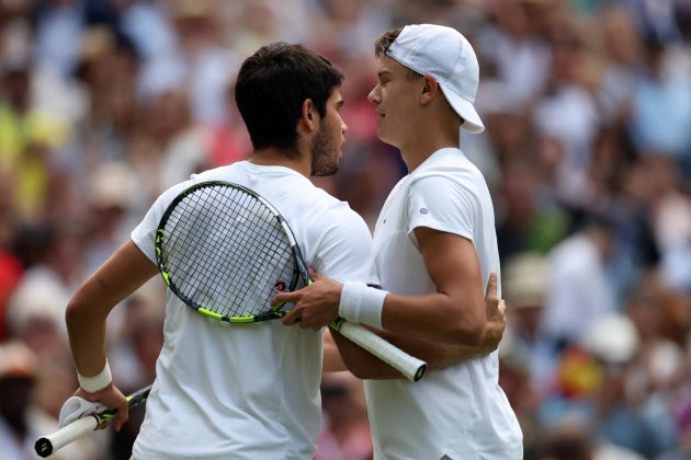 Carlos Alcaraz Holger Rune Wimbledon Carlos Alcaraz Holger Rune Wimbledon
