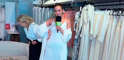 Laura Castro amb el look de Tamara en la seva nit de noces Laura Castro amb el look de Tamara en la seva nit de noces