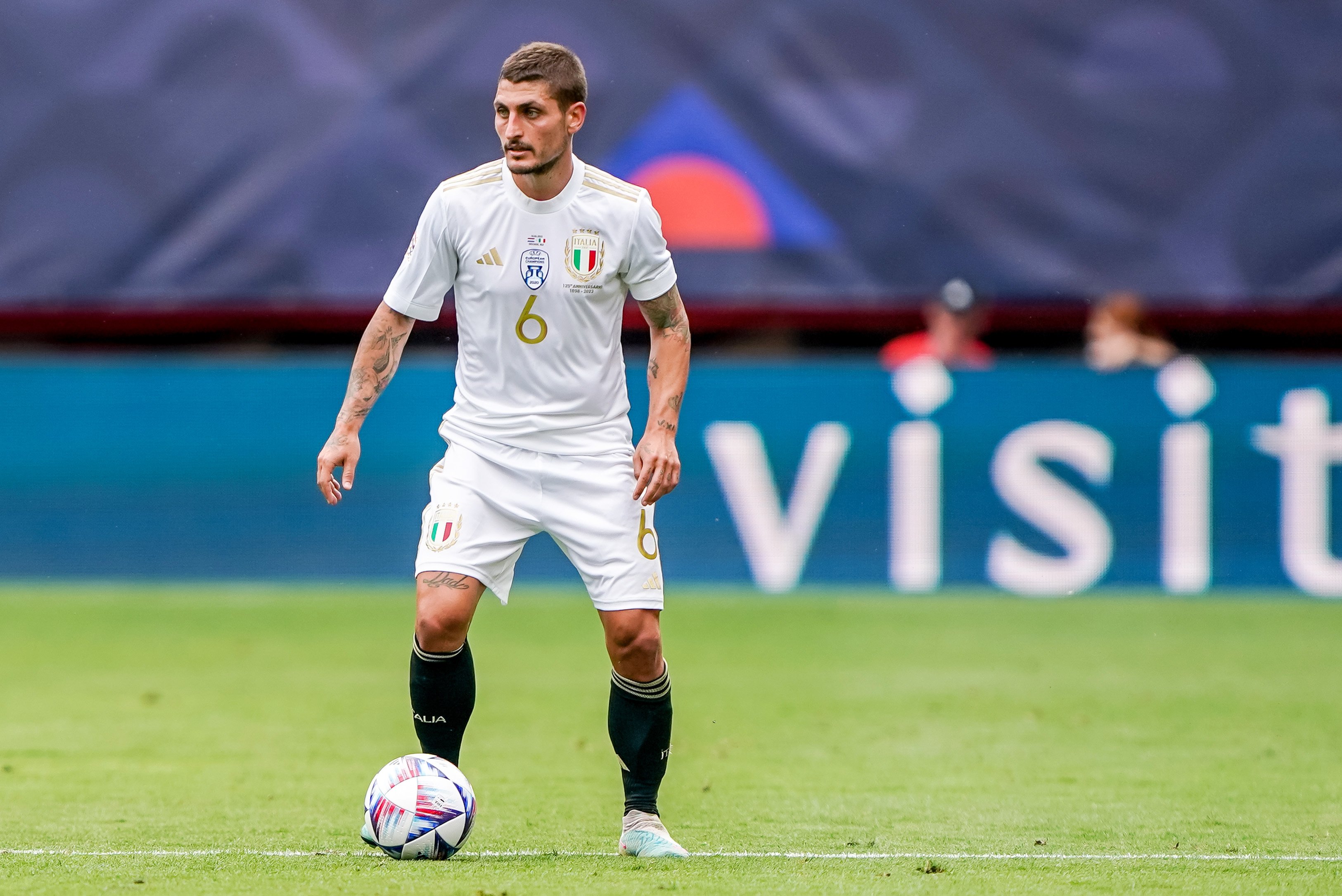 Marco Verratti disputando un partido con Italia / Foto: Europa Press