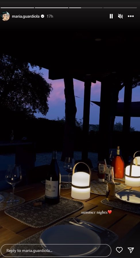 Maria Guardiola cena en Pedralbes Instagram Maria Guardiola cena en Pedralbes Instagram