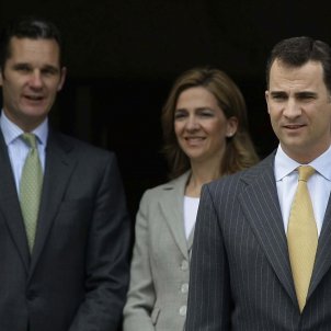Iñaki Urdangarin, la infanta Cristina i Felip VI Iñaki Urdangarin, la infanta Cristina i Felip VI