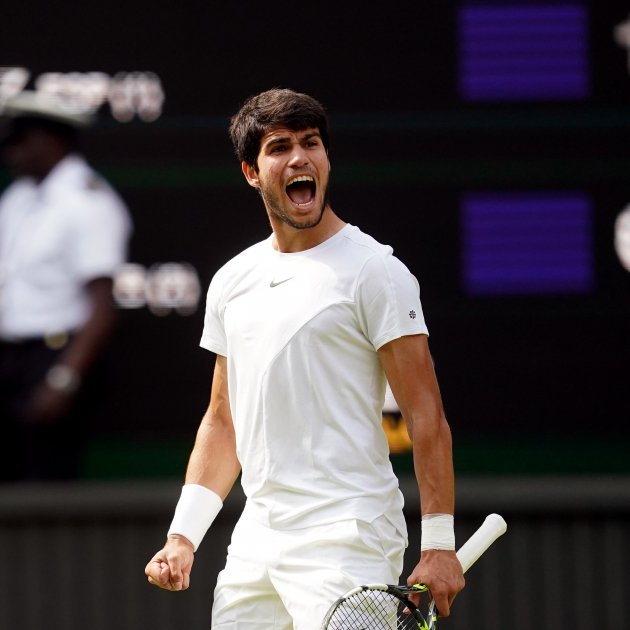 Carlos Alcaraz celebrando en Wimbledon / Foto: Europa Press Carlos Alcaraz celebrando en Wimbledon / Foto: Europa Press