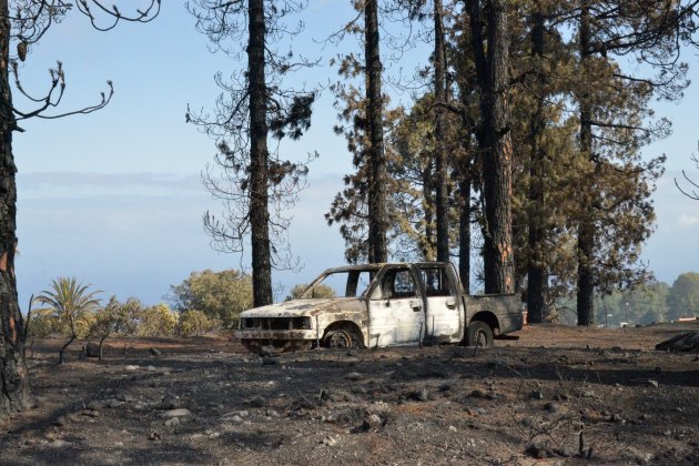 la palma incendi cotxe cremat la palma incendi cotxe cremat