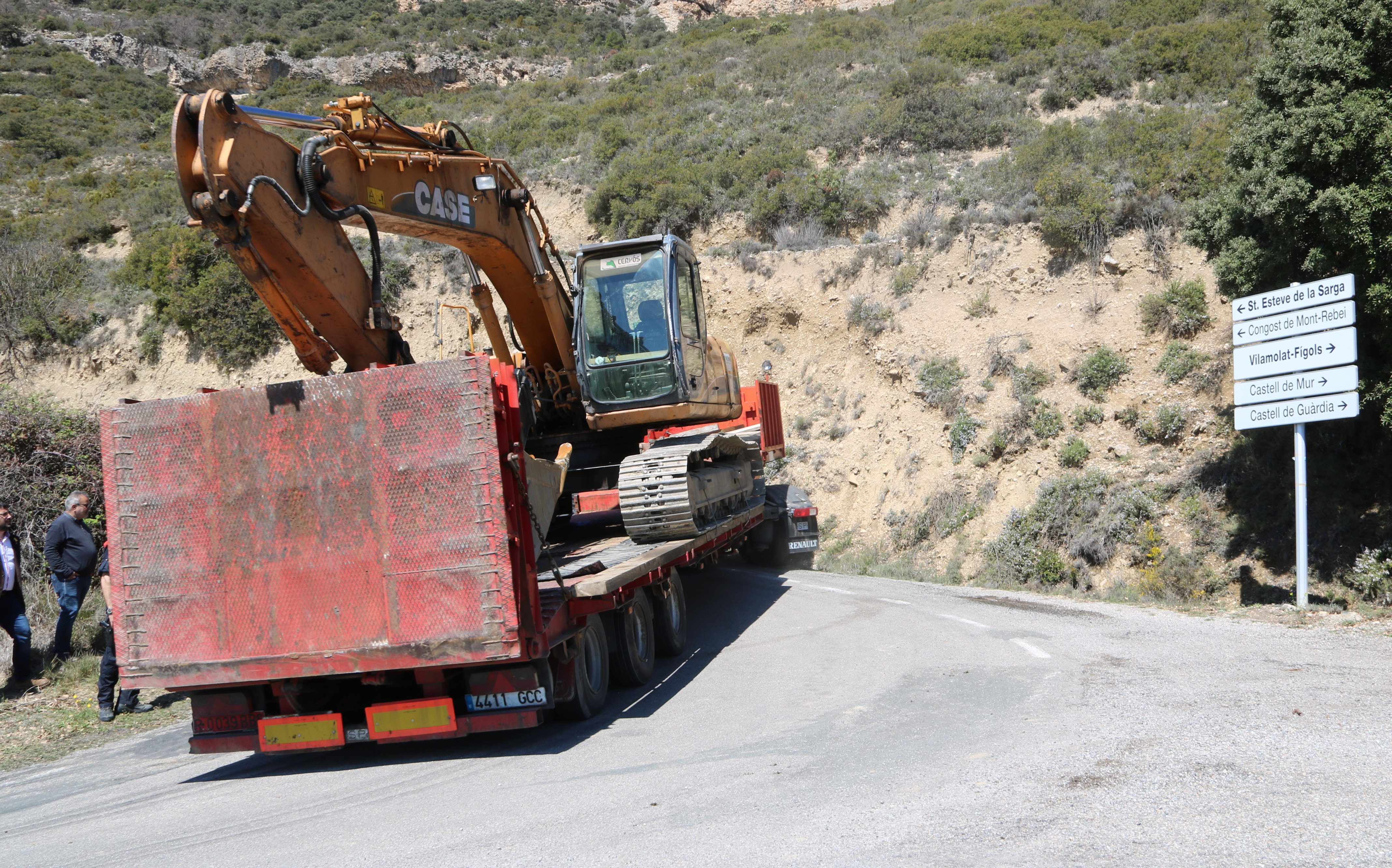 Recuperen els cossos sepultats per l'esllavissada al Pallars Jussà