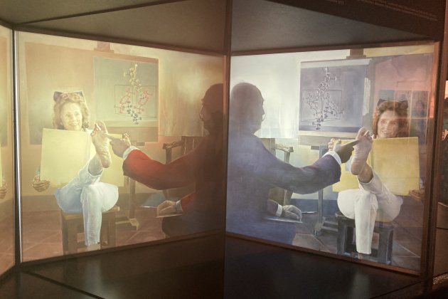 , a stereoscopic work by Salvador Dalí on display in the Teatre-Museu Dalí / Evy Lewis , a stereoscopic work by Salvador Dalí on display in the Teatre-Museu Dalí / Evy Lewis