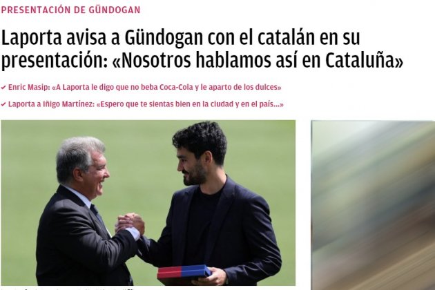 Laporta Gundogan catalán Ok diario