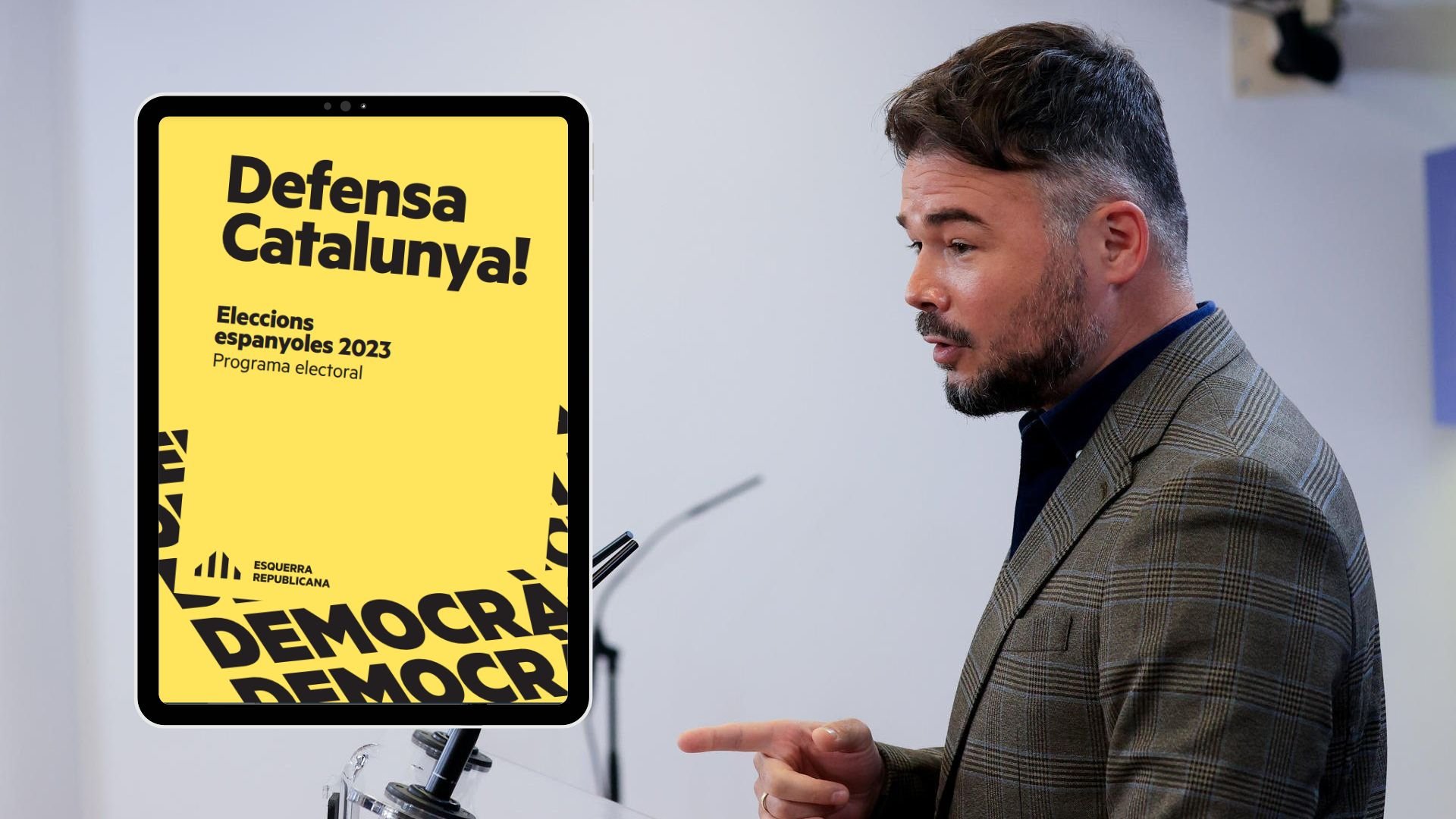 Programa electoral de ERC: ¿qué propone Gabriel Rufián?