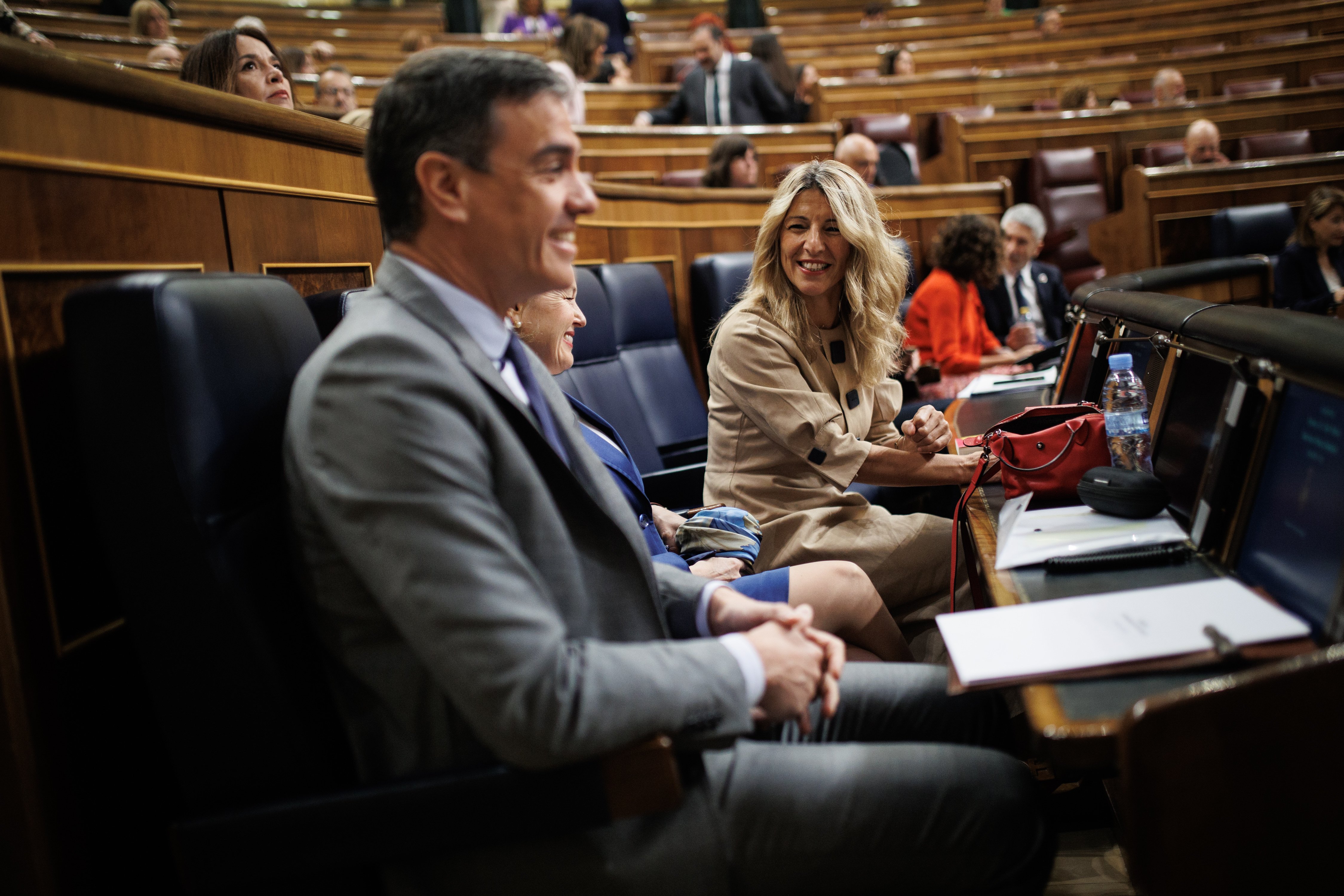 Sánchez y Díaz azotan a Feijóo por mentir sobre las pensiones en TVE: "Los jubilados merecen la verdad"