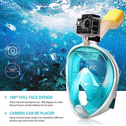 Mascara snorkel cámara deportiva