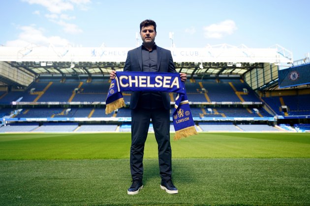 Mauricio Pochettino en la presentación como entrenador del Chelsea / Foto: Europa Press
